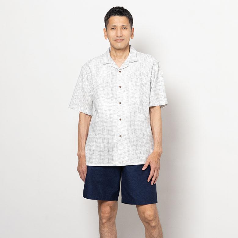 ショートパンツ ハーフパンツ メンズ 夏 夏服 久留米織 綿100 先染