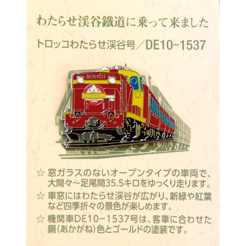 ピンバッジ「渓谷号・DE10-1537」 : わたらせ渓谷鐵道 - 通販 - Yahoo