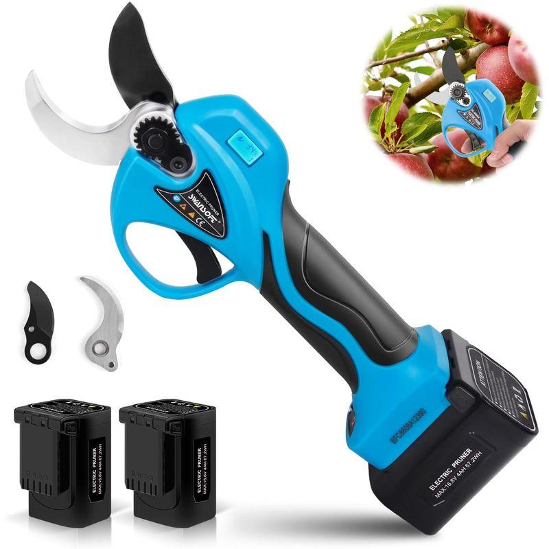 SWANSOFT 電動剪定バサミ 切断径35MM 充電式剪定鋏 トリガー連動機能付き 16.8V/4Aリチウム電池搭載 果樹剪定用 PSE認 電動剪定バサミ 切断径35MM 充電式剪定鋏 トリガー連動機能付き 8V/4Aリチウム電池搭載 果樹剪定用 PSE認 また