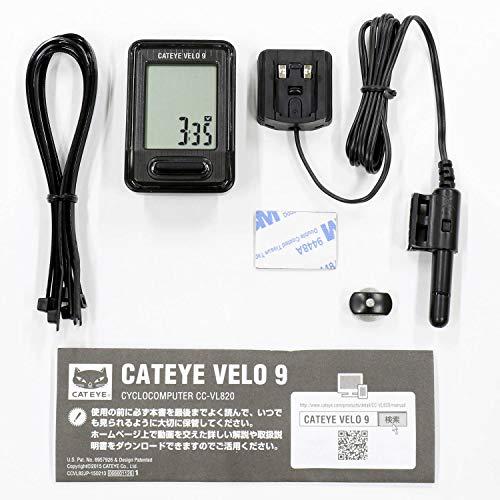 キャットアイ(CAT EYE) サイクルコンピューター VELO9 ブラック CC-VL820 スピードメーター 自転車｜watari-store｜07