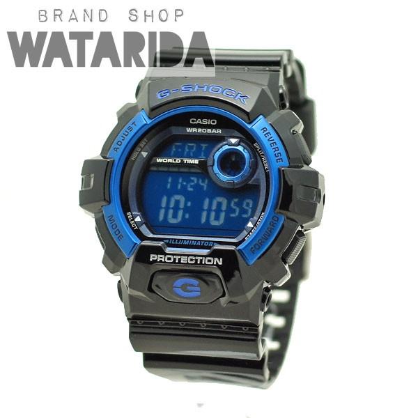 BIG CASE カシオ 腕時計 G-SHOCK G-8900A ブラック(艶あり) ブルー 内  