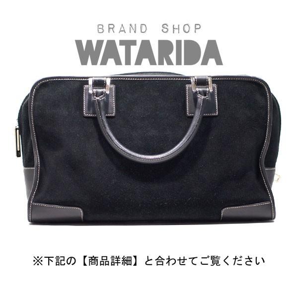 ロエベ バッグ アマソナ 36 311.79.002 ブラック スエード カデナ・鍵付クロシェット付 送料無料｜watarida710｜02