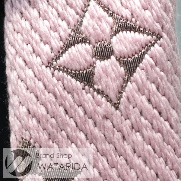 USED】箱付き ルイヴィトン マフラー シャイン ローズ・バレリーヌ ピンク