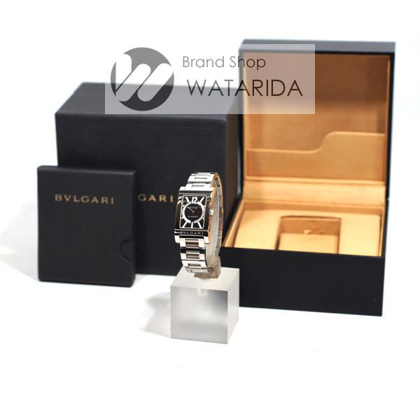 BVLGARI ブルガリ 腕時計 レッタンゴロ RT45S SS 黒文字盤 箱 BVLGARI ブルガリ 腕時計 レッタンゴロ RT45S SS 黒文字盤 箱