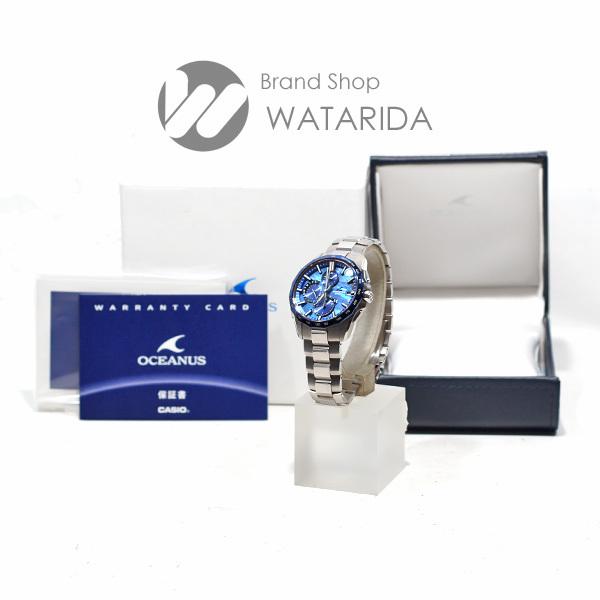 カシオ 腕時計 オシアナス マンタ OCW-S4000E-2AJF 白蝶貝文字盤 チタン ブルー 箱・保付 送料無料 | OCEANUS | 08