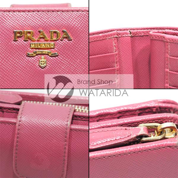PRADA プラダ サフィアーノレザーウォレット 1M1225 BRUYERE カード付 