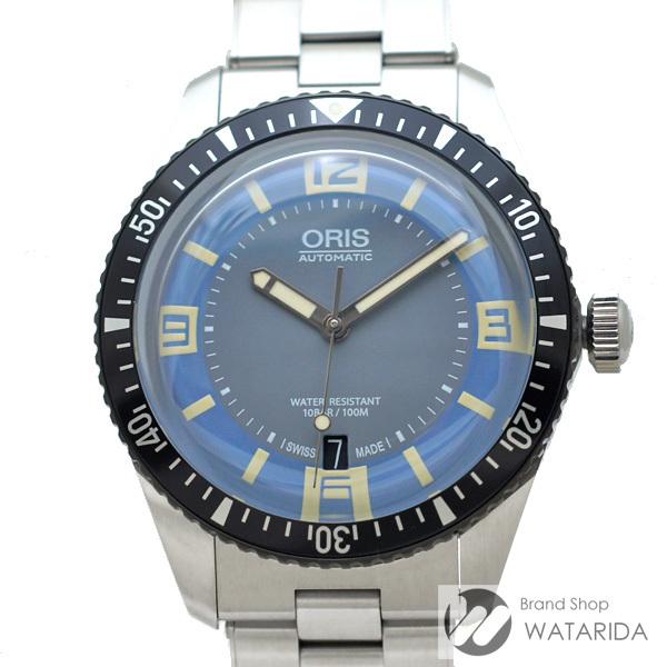 オリス ORIS 腕時計 ダイバーズ 65 01 733 7707 4065 SS ブルー文字盤 新品別売り替えベルト2本付 未使用品 送料無料｜watarida710