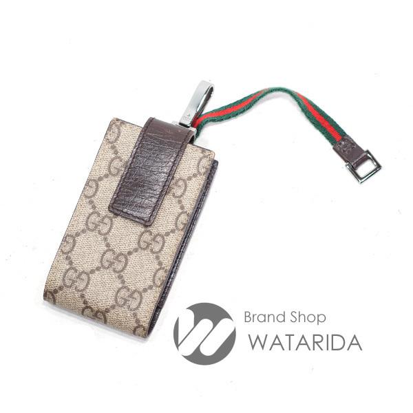 GUCCI グッチ ケース GGキャンバス GG グッチ 携帯ケース ガラケー用 GGキャンバス 153223 PVC 送料