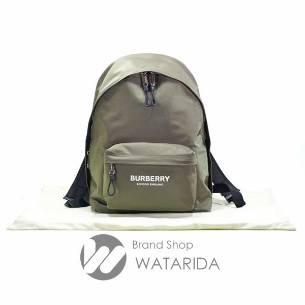 バーバリー BURBERRY リュック ナイロン ロゴ バックパック CANVAS GREEN 保存袋・タグ付 未使用品 送料無料｜watarida710｜07