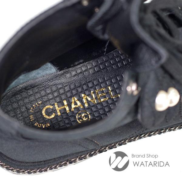 【美品】シャネル ブラックレザー ブーツ　チェーン 38【Hana】 楽天市場】CHANEL High Boots ロング ブーツ ココマーク