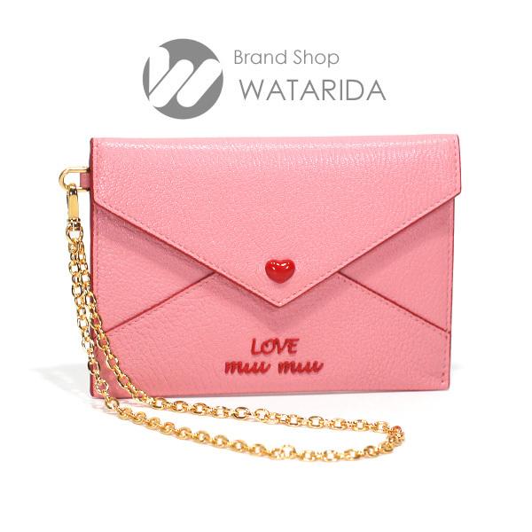 miu miu（ミュウミュウ） 財布 マドラス ラブ ラブレター リストレット