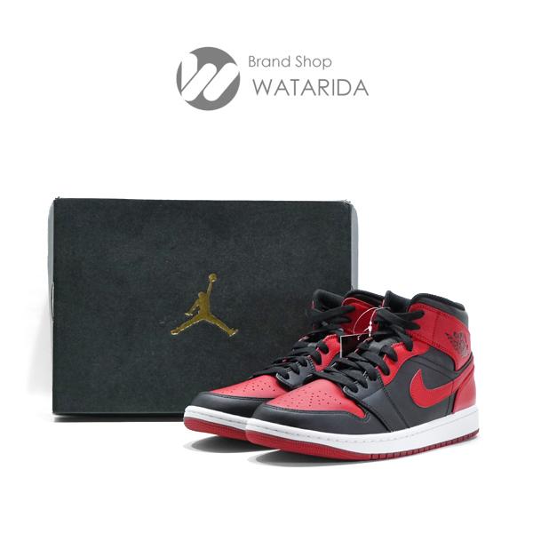 ナイキ NIKE スニーカー AIR JORDAN 1 MID BRED 554724 074 US9 27cm レッド ブラック 箱・タグ付 送料無料｜watarida710｜10