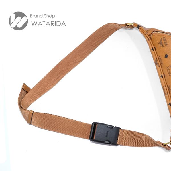 【美品】エムシーエム　ヴィセトス ボディバッグ　ウエストポーチ　レザー　キャメル 美品】エムシーエムヴィセトス ボディバッグウエストポーチレザーキャメル