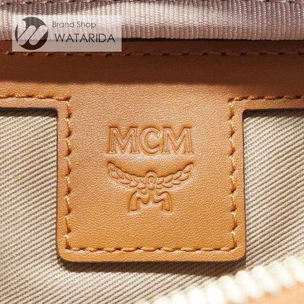 MCM ベルト ヴィセトス 本革 キャメル シルバー金具 男女兼用 Mロゴ MCM ベルト ヴィセトス 本革 キャメル シルバー金具 男女兼用 Mロゴ