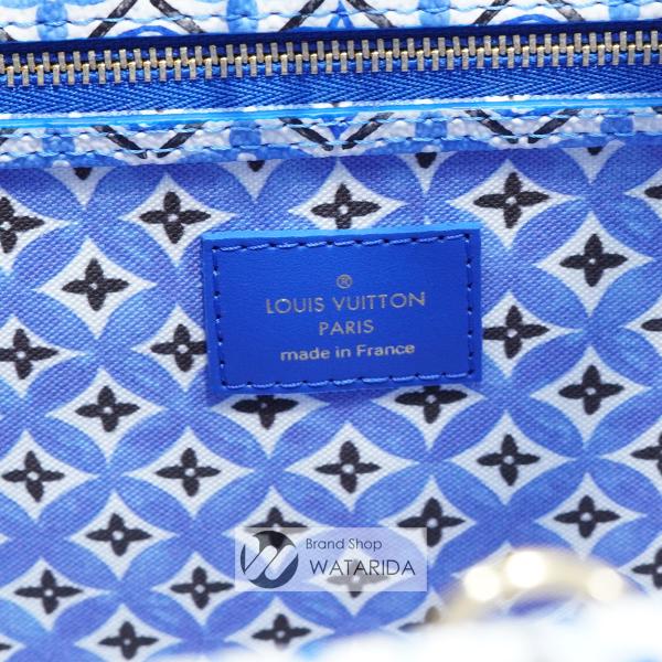 ルイヴィトン Louis Vuitton バッグ ネヴァーフル MM M22979 ブルー ホワイト LV バイ ザ プール 箱・保存袋付 未使用品 送料無料｜watarida710｜06