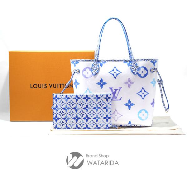 ルイヴィトン Louis Vuitton バッグ ネヴァーフル MM M22979 ブルー ホワイト LV バイ ザ プール 箱・保存袋付 未使用品 送料無料｜watarida710｜08