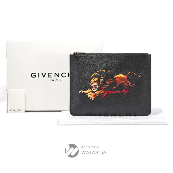 ジバンシイ GIVENCHY クラッチ バッグ ライオン BK600JK0G9 ブラック 箱・保存袋付 送料無料｜watarida710｜08