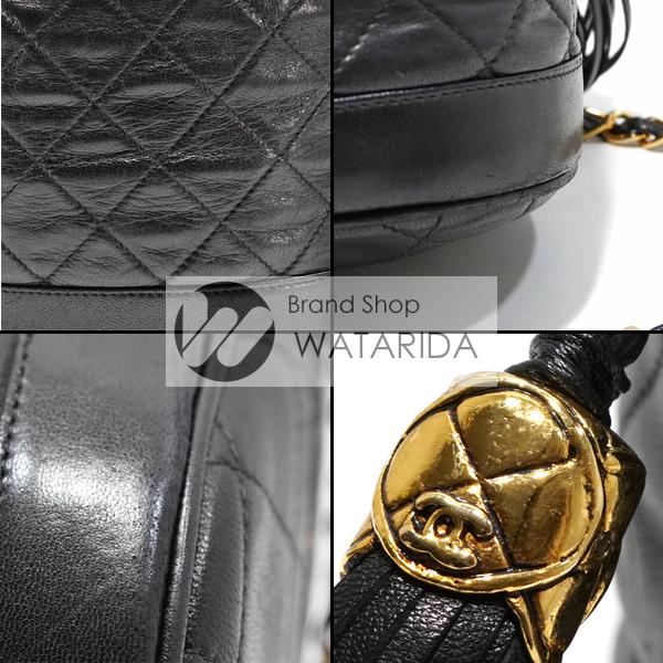 シャネル CHANEL バッグ マトラッセ フリンジ チェーンショルダー 巾着