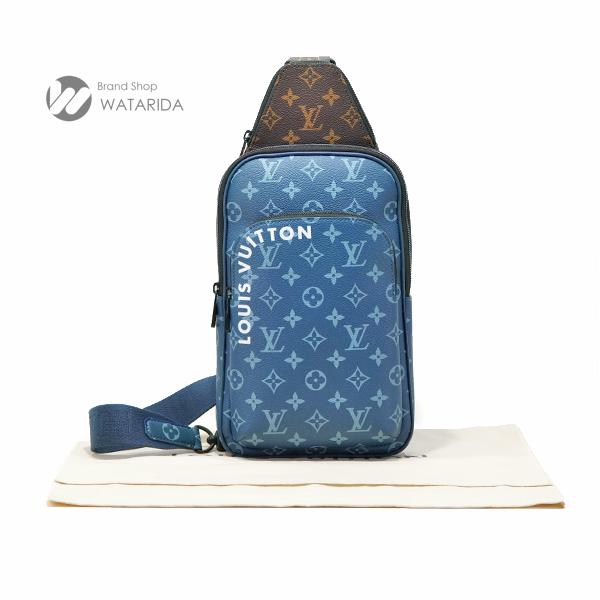 ルイヴィトン Louis Vuitton ボディ バッグ アヴェニュー スリングバッグ M23782 モノグラム キャンバス ブルー 保存袋付 送料無料｜watarida710｜08