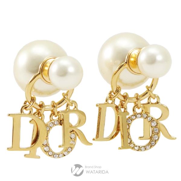 TRIBALES ピアス ゴールド　パール Diorチャーム☆Dior☆TRIBALES パール ピアス (Dior/ピアス