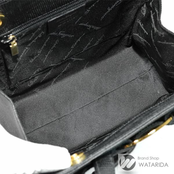 専用サルヴァトーレフェラガモ ヴァラリボン ハンドバッグ 黒 リザード サルヴァトーレフェラガモ ヴァラリボン ハンドバッグ レディース