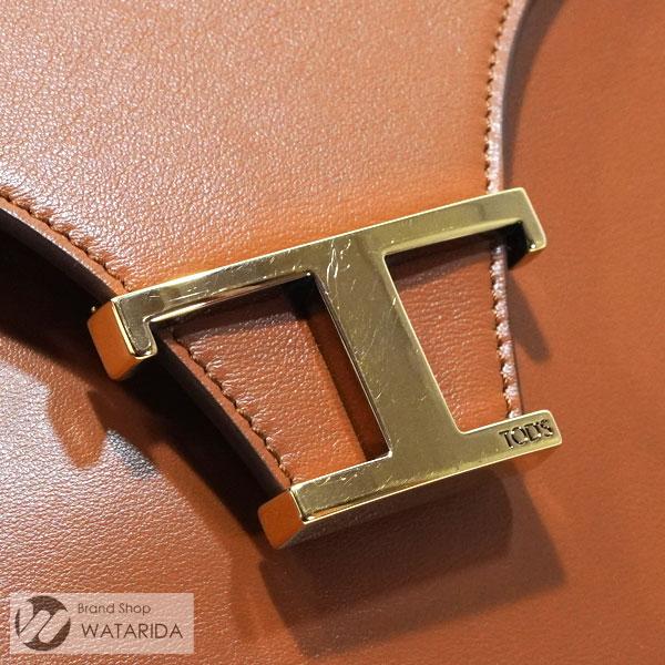 TOD'S トッズ バッグ Tタイムレス 2WAY トート ブラウン レザー 保存袋