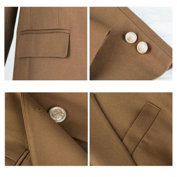 タイムセール】制服ブレザー 2つボタンジャケット ワッペン付き