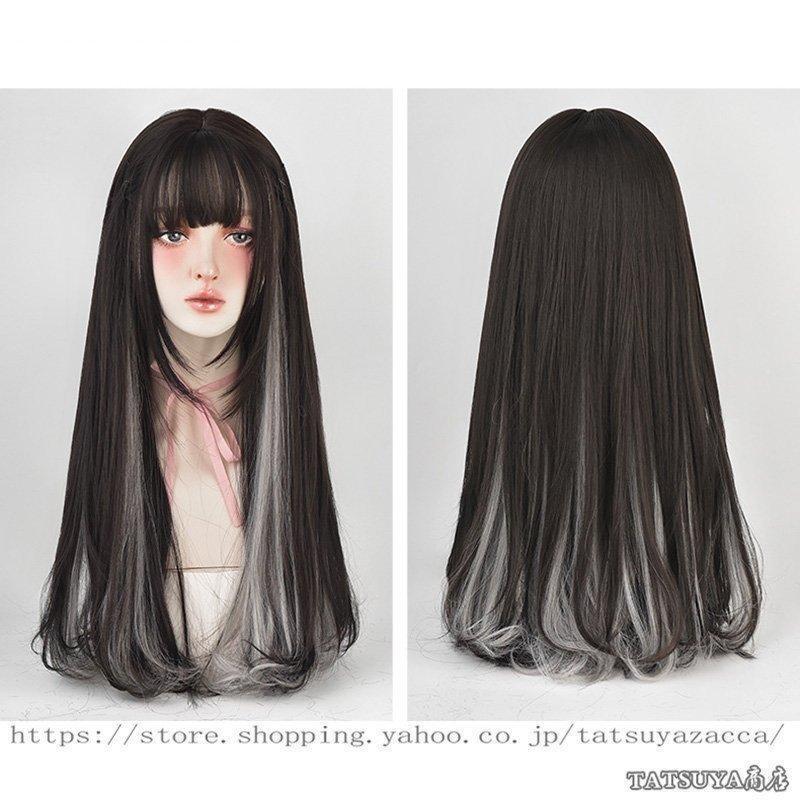 カーリーヘア かつら ロングカール フルウィッグ 自然 ウィッグ グラデーション レディース wig 舞台 変装 耐熱 髪 ナチュラル 文化祭｜wataristore｜03