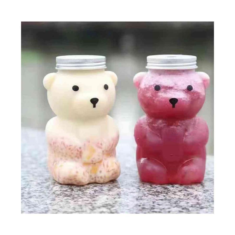 ドリンクボトル 水筒 熊 フタ付き ジュース 飲み物 コップ 韓国 3個 Amazon｜HANK ジュースボトル 10/30/50個セット ボトル 350ml