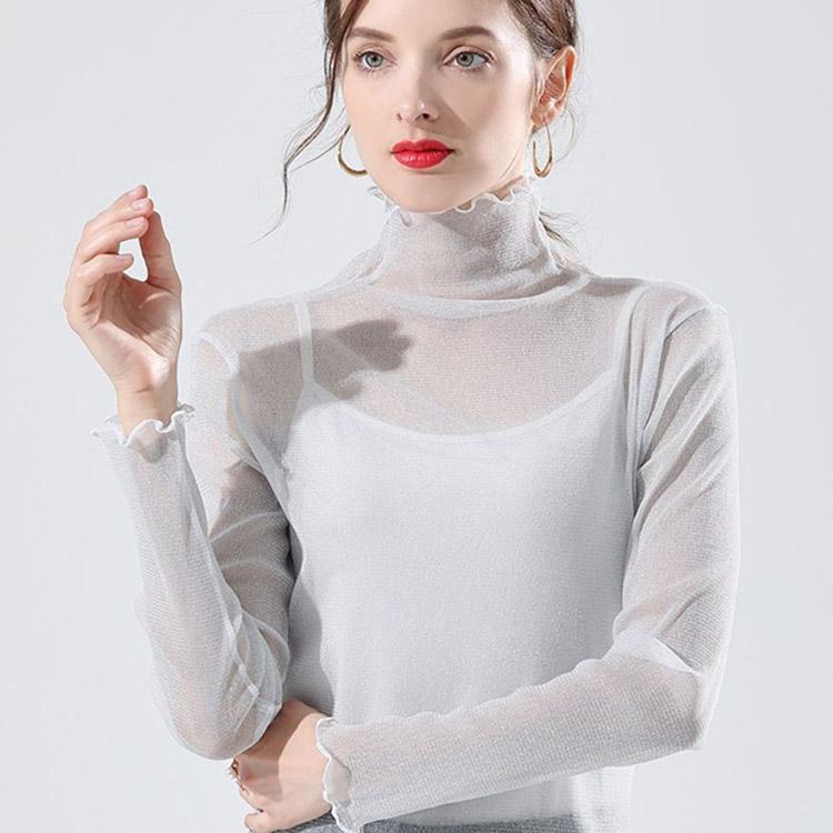 特価】選べる2タイプ ラメ入り インナー トップス シャツ シアー