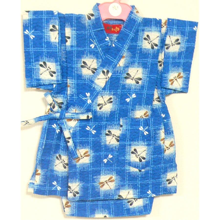 男の子用甚平リップル生地100サイズ・青地トンボ柄100サイズ(bj0c02f) : ライフサポート 和太郎 - 通販 - Yahoo!ショッピング