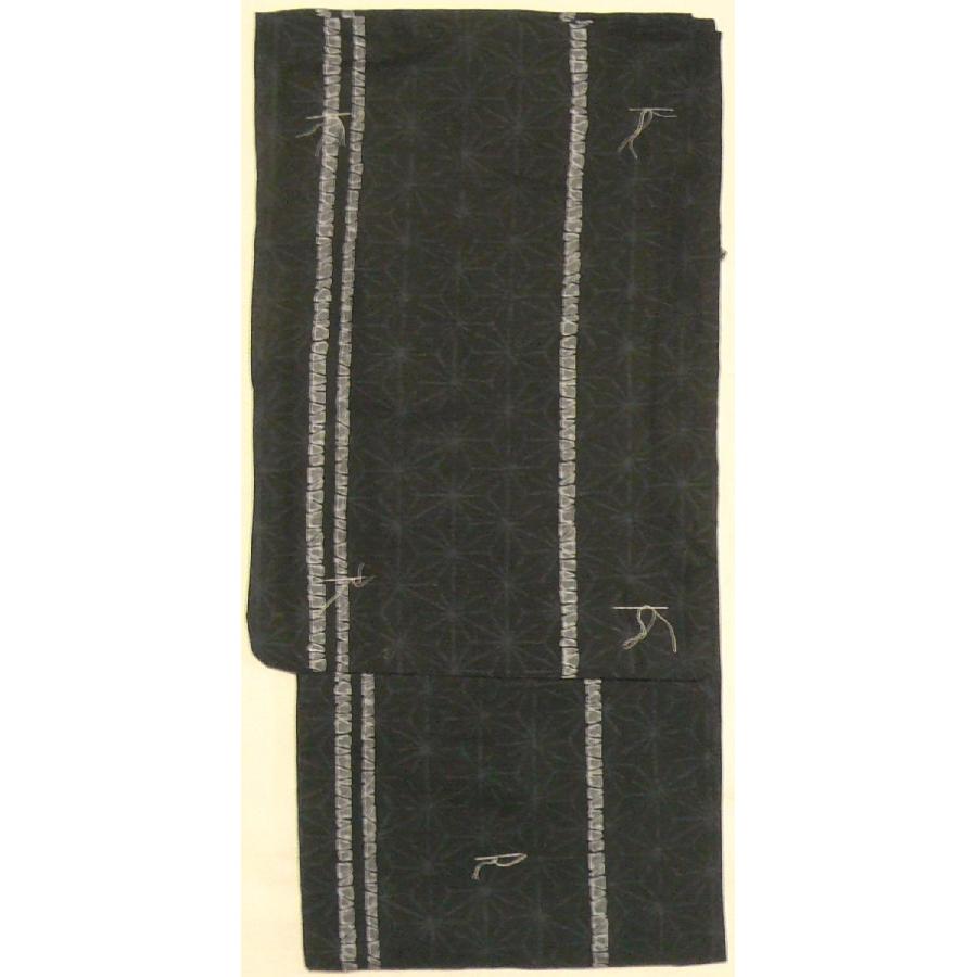 男性用仕立て上がりゆかた 黒地麻の葉柄ｌサイズ My0s17f Blusquare Org
