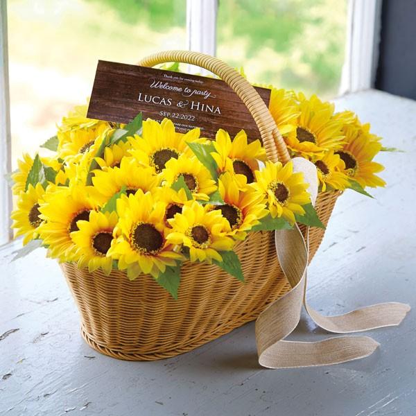 ウェルカムボード 結婚式 ウェルカムスペース プチギフト 耳かき おしゃれ ウェディング ブライダル 花 面白い 夏 ひまわり 名入れ ソレイユ 40本セット Watashistyleギフトと雑貨 通販 Yahoo ショッピング