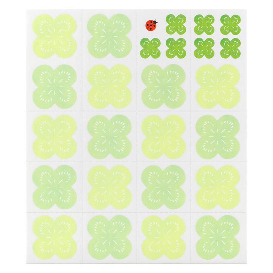 寄せ書き シール メッセージシール 色紙用 かわいい 寄せ書きシール おしゃれ 卒園 卒業 転校 転勤 退社 結婚 退職 引っ越し 寄せ書きシール18枚 クローバー柄 Mid Watashistyleギフトと雑貨 通販 Yahoo ショッピング