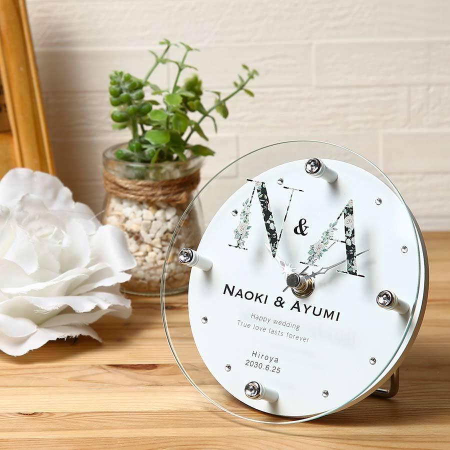 両親 プレゼント 結婚式 感謝 時計 置き時計 壁掛け おしゃれ 記念品 名入れ お祝い 結婚祝い 出産祝い 誕生日 敬老 退職 還暦 銀婚式 金婚式 開店祝い Noa002 Watashistyleギフトと雑貨 通販 Yahoo ショッピング