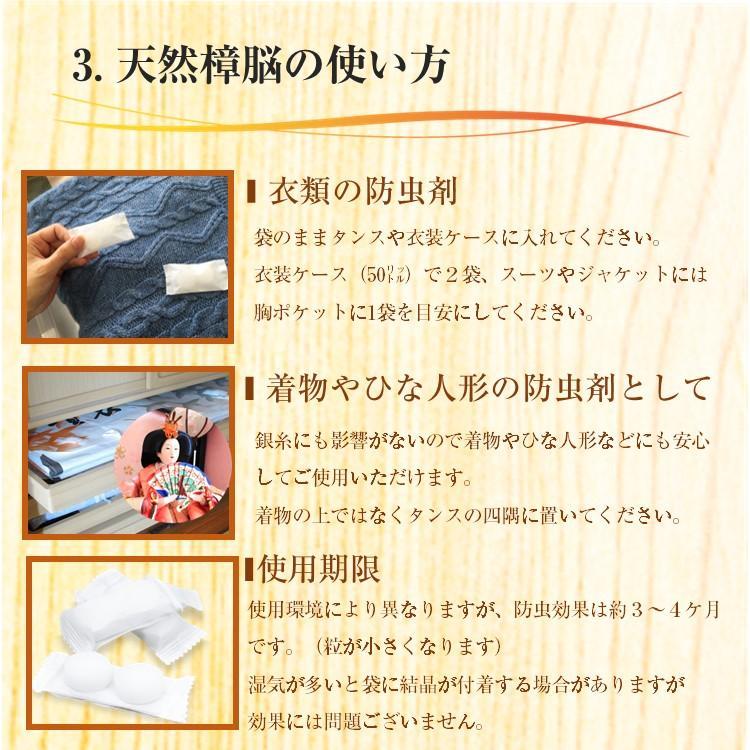 衣類の防虫剤 樟脳 しょうのう 10包60g入 1包2粒 天然樟脳 衣類用防虫