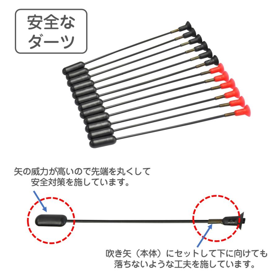 スポーツ仕様吹き矢セット NEWデュエラー500　日本製 吹き矢 筒 blowdart ダーツ 室内スポーツ スポーツ仕様｜watasinoseikatu｜07