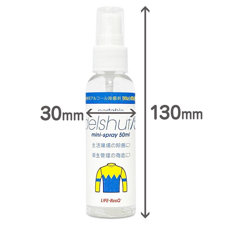 オリジナルデザインボトル 携帯アルコール除菌スプレー デルシャット  