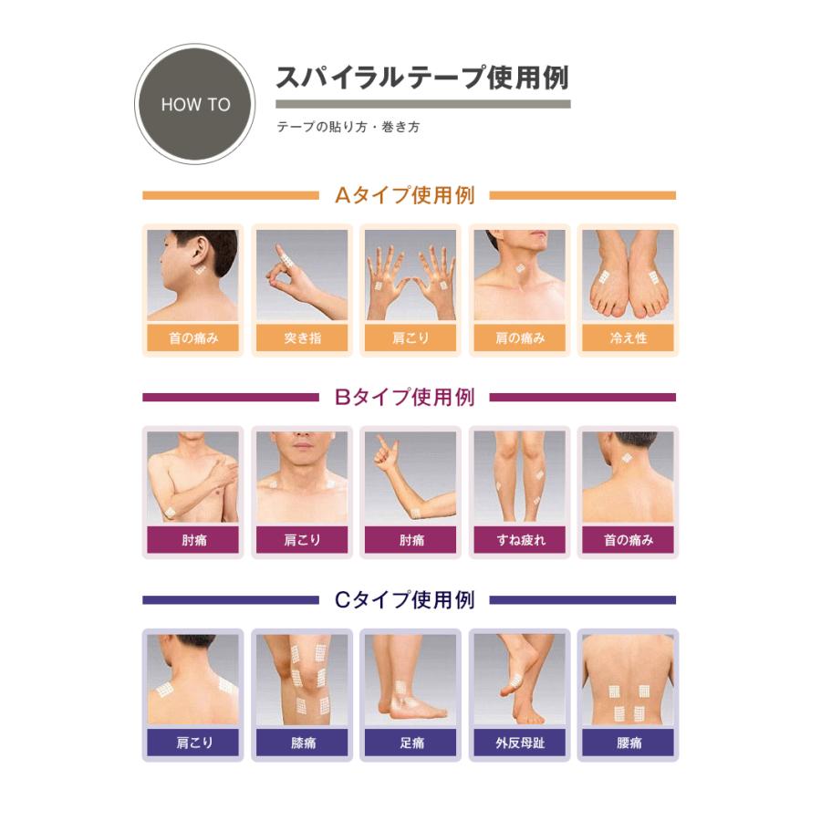 エクセル スパイラルテープ 2袋セット (A B C タイプから