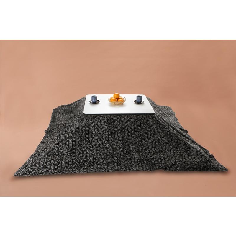 Kotatsu こたつ上掛け 長方形（大）用 205cm×315cm 麻刺し子 : わたや