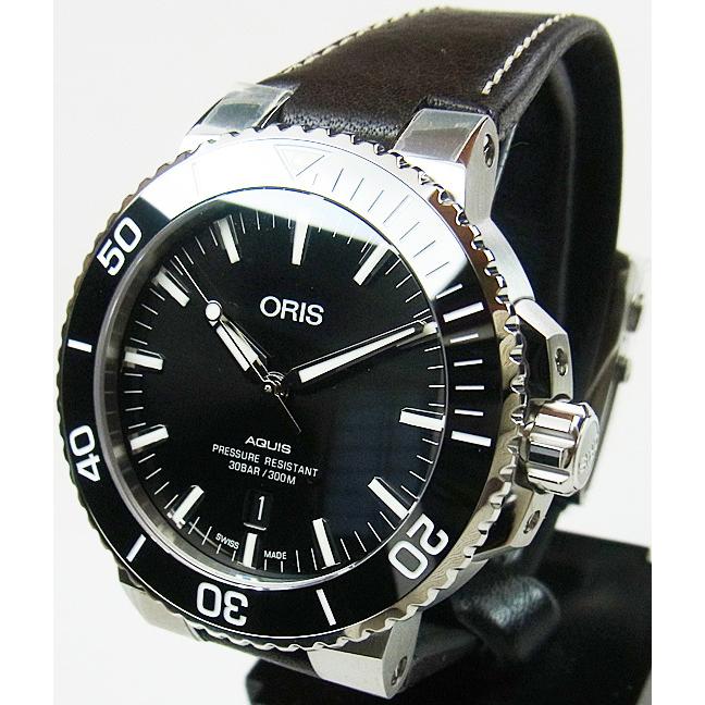 オリス 時計 メンズ ORIS アクイスデイト300m防水 733 7730 4134 10EB 日本正規品の画像