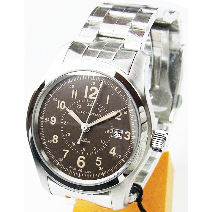 ハミルトン 時計 メンズ HAMILTON カーキフィールド・ブラウン・自動巻き H70605193 日本正規品｜watch-chronos｜02