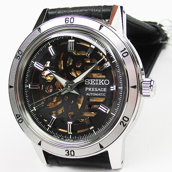 セイコー 時計  メンズ SEIKO メカニカル プレザージュStyle60's スケルトンSARY257の画像