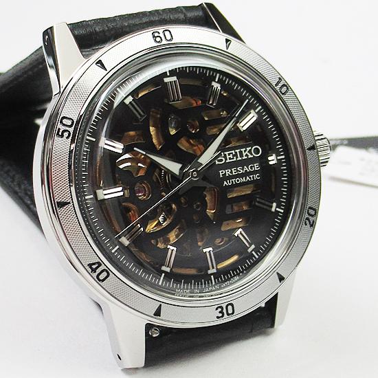 セイコー 時計  メンズ SEIKO メカニカル プレザージュStyle60's スケルトンSARY257の画像