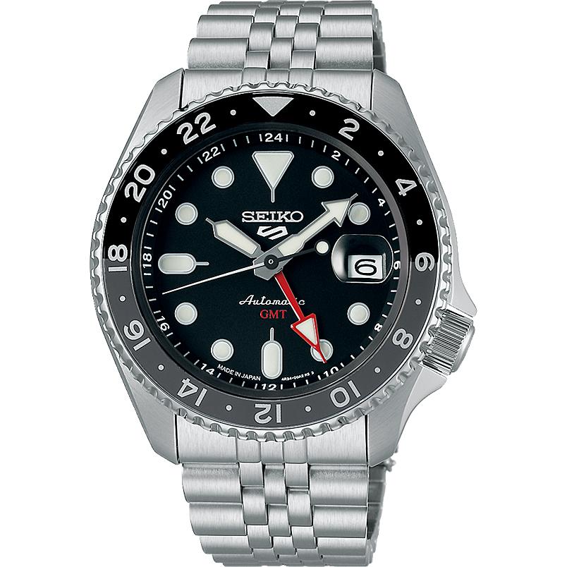 極美品　SEIKO　SBSC001 セイコ―５GMT　 自動巻き 未使用に近い SEIKO（セイコー） 時計 メンズ SEIKO 5スポーツGMT SKX Sports Style