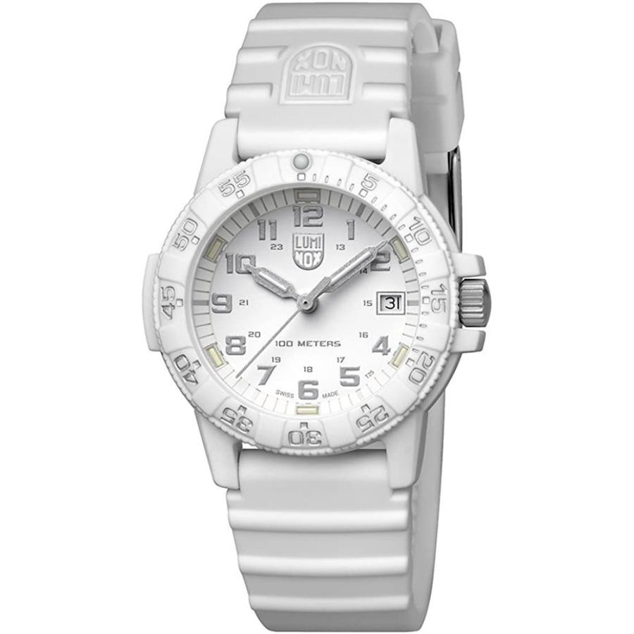 【即納】LUMINOX ルミノックス レザーバック シータートル 0300シリーズ 0307.WO ホワイト メンズ レディース 腕時計の画像