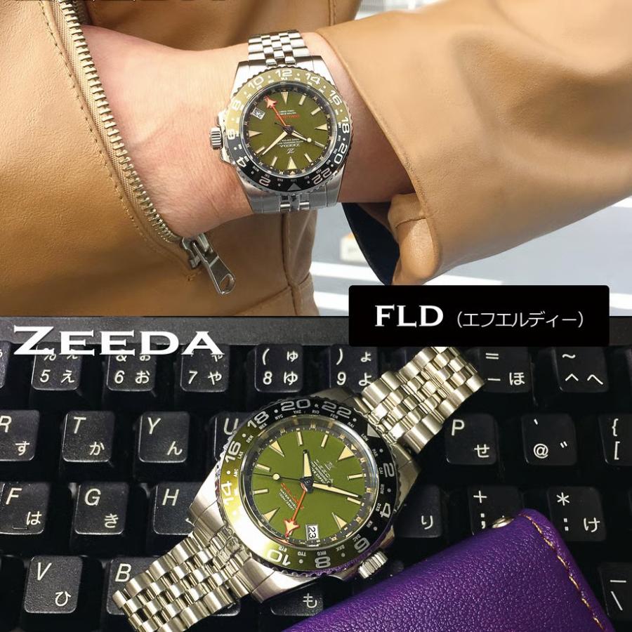 【即納】 ZEEDA DUAL-ZONE ジーダ デュアルゾーン 自動巻き GMT機能 40mm サファイアガラス DU-KH 腕時計 メンズの画像