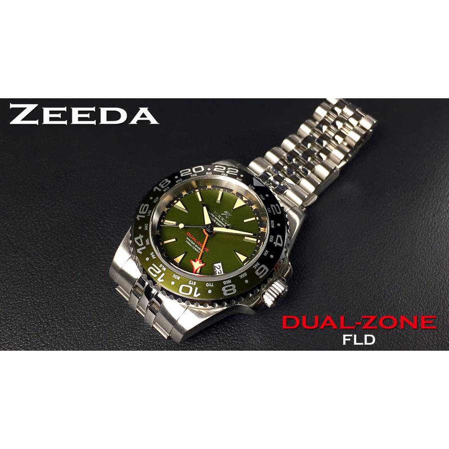 【即納】 ZEEDA DUAL-ZONE ジーダ デュアルゾーン 自動巻き GMT機能 40mm サファイアガラス DU-KH 腕時計 メンズの画像