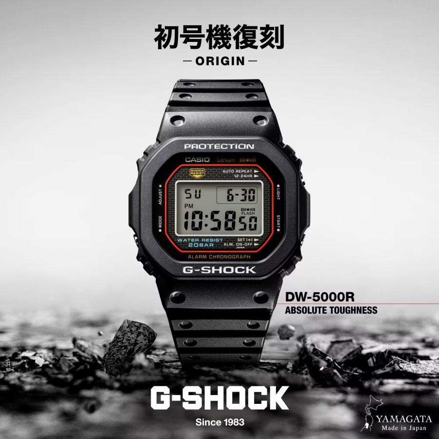 G-SHOCK 初代 復刻モデル DW-5000R-1AJF メンズ 腕時計 G-SHOCK 【即納】国内正規品 CASIO カシオ 初代G-SHOCK 復刻モデル