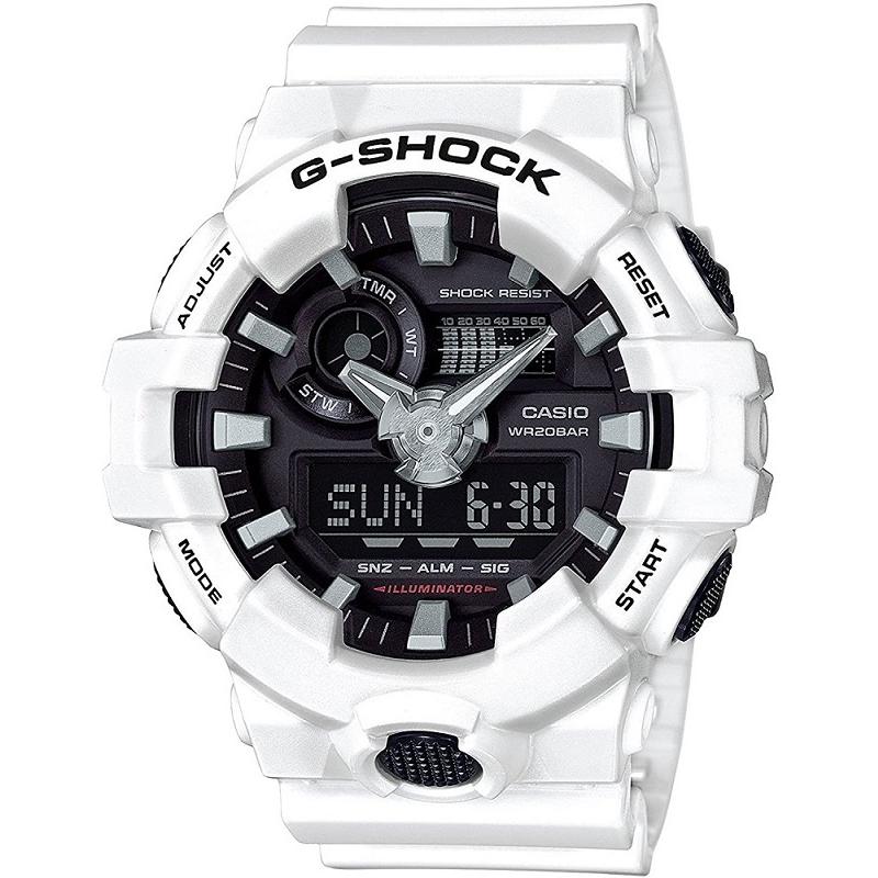 国内正規品 CASIO カシオ G-SHOCK Gショック アナデジ ダイナミックなスタイリング GA-700-7AJF ホワイト 腕時計 メンズ｜watch-index｜02